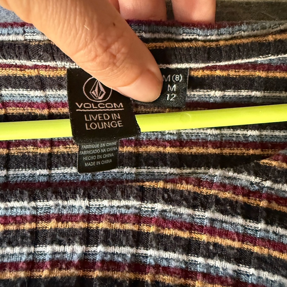 Volcom Multicolor Striped Crop Top - Picture 3 of 3